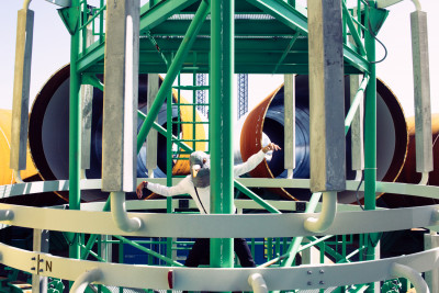 Fotodoos fotoshoot met latex duif masker