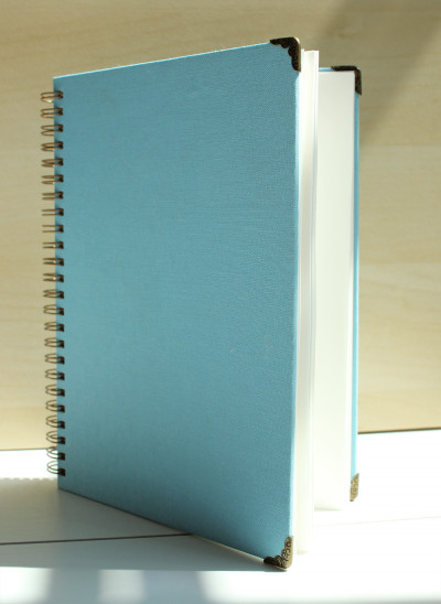 Blauwe photobooth gastenboek van Fotodoos