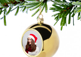 Kerstbal met foto